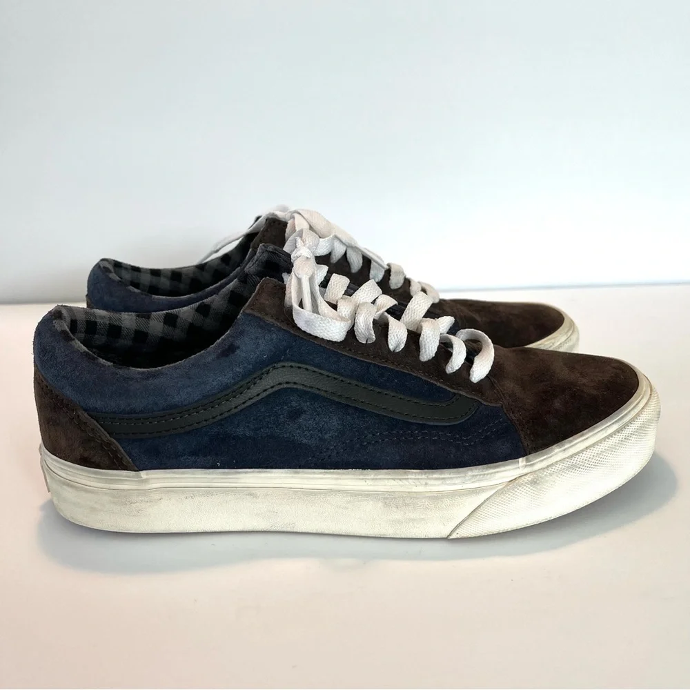 VANS Brown and Blue Suede Skate Shoes Size 8 Men’s 9.5 Women’s